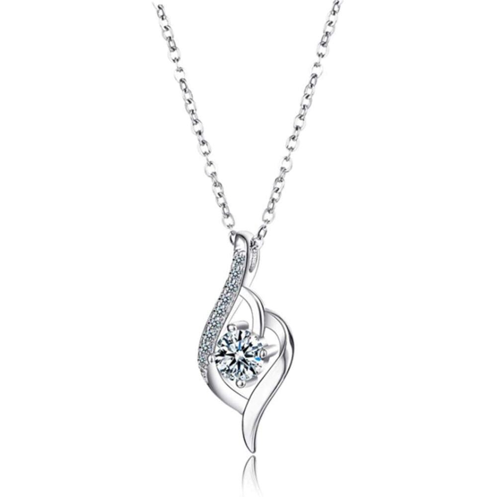 Meolin Charm Creative Twisted Crystal Pendant Necklace Fashion Stylish