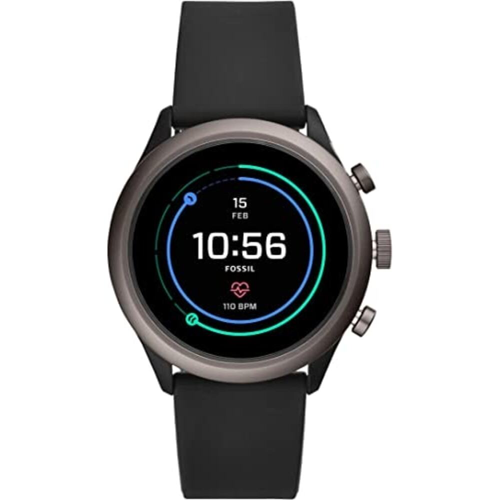Fossil Men's Sport Metal and Silicone Touchscreen Smartwatch with Heart Rate
